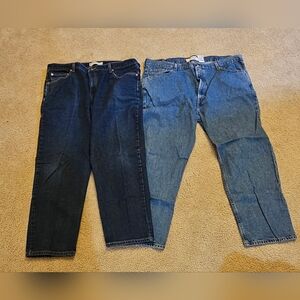 TWO pairs Men's Levis 550 Blue Jeans Set Sz 44x30
